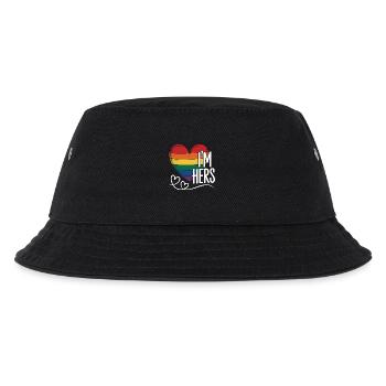 I'm Hers – Pride Partner Shirt - Kinder Bucket Hat - Schwarz - Vorne