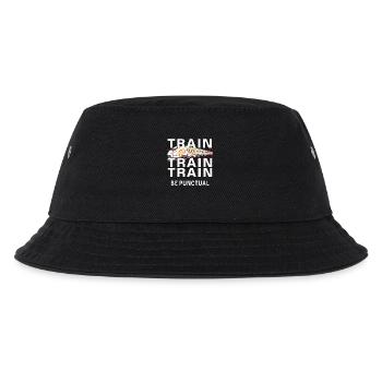 ZUG TRAIN BE PUNCTUAL - Kinder Bucket Hat - Schwarz - Vorne