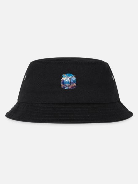 Rentiere Rentier - Kinder Bucket Hat - Schwarz