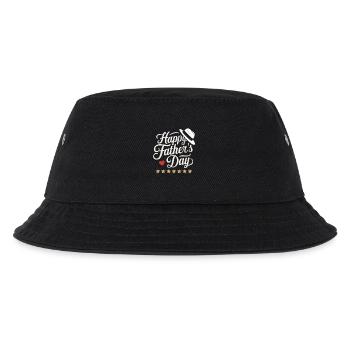 Vatertagsgeschenk mit Hut - Kinder Bucket Hat - Schwarz - Vorne