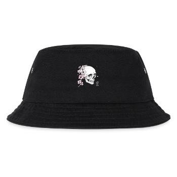 Cherry blossom skull in Japan style - Kids’ Bucket Hat - black - Front