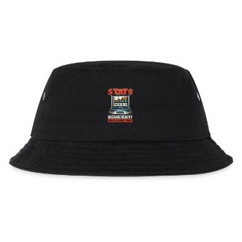 Statistician Stats Because Reality Data Analysis - Kinder Bucket Hat - Schwarz - Vorne