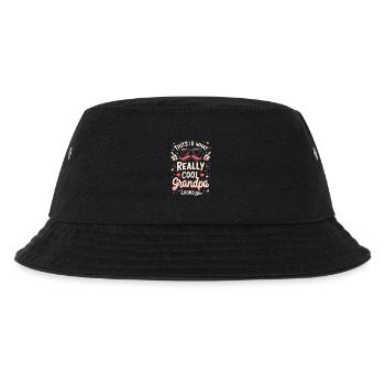 So sieht ein wirklich cooler Opa aus - Kinder Bucket Hat - Schwarz - Vorne