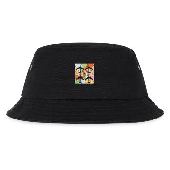 Mandala Flugzeuge Muster - Kinder Bucket Hat - Schwarz - Vorne