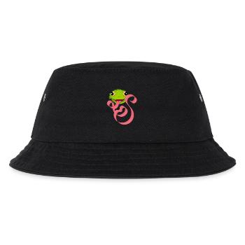 Grenouille effrontée avec une grande langue – Design amusant - Bob Enfant - noir - Devant