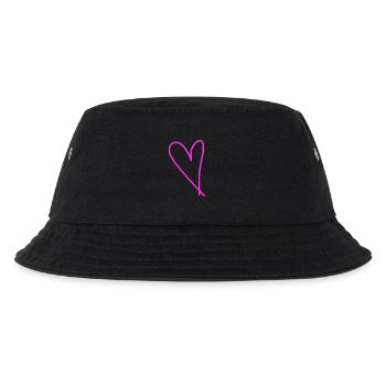 Coeur Rose Rose Idée Cadeau Coeur Amour - Bob Enfant - noir - Devant