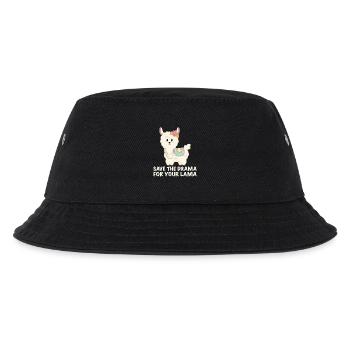Save the drama for your lama - Kinder Bucket Hat - Schwarz - Vorne