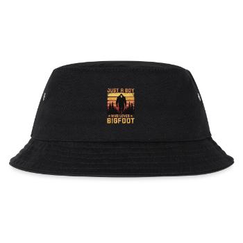 Just a Boy Who Loves Bigfoot - Kids’ Bucket Hat - black - Front