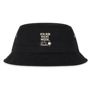 Ich bin nicht müde ich bin Mutter - Kinder Bucket Hat - Schwarz - Vorne