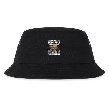 Das Stärkste Antdidepressivum Hat Vier Beine Und - Kinder Bucket Hat - Schwarz - Vorne