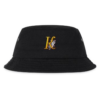BUCHSTABE K - Kinder Bucket Hat - Schwarz - Vorne