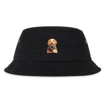 Golden Retriever - Kinder Bucket Hat - Schwarz - Vorne
