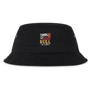 Geburtstag Sushi 11 Wasabi Stäbchen - Kinder Bucket Hat - Schwarz - Vorne