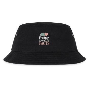 Therapy Affirmation Mindfulness Quote Feelings - Kids’ Bucket Hat - black - Front