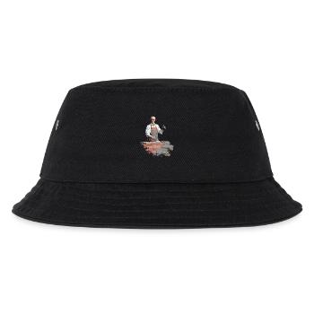 Merz - Mauer - Brandmauer gegen rechts - Kinder Bucket Hat - Schwarz - Vorne