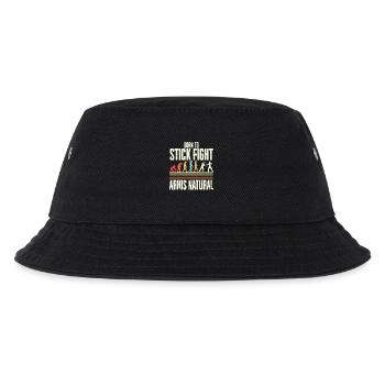Escrima Arnis Natural Kampfsport - Kinder Bucket Hat - Schwarz - Vorne