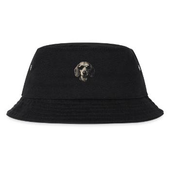 Cool Dachshund Dog Aviator Sunglasses Sketch - Kids’ Bucket Hat - black - Front