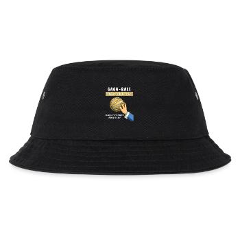 voelkerball gaga ball - Kinder Bucket Hat - Schwarz - Vorne