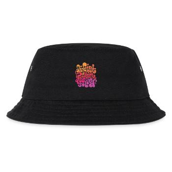 Psychedelische Wortwahl - Kinder Bucket Hat - Schwarz - Vorne