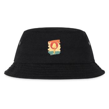 Eis und Eiscreme Kugel - Kinder Bucket Hat - Schwarz - Vorne