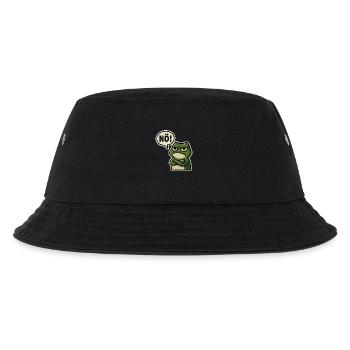 Nope Frog – Annoyed & Funny - Kids’ Bucket Hat - black - Front
