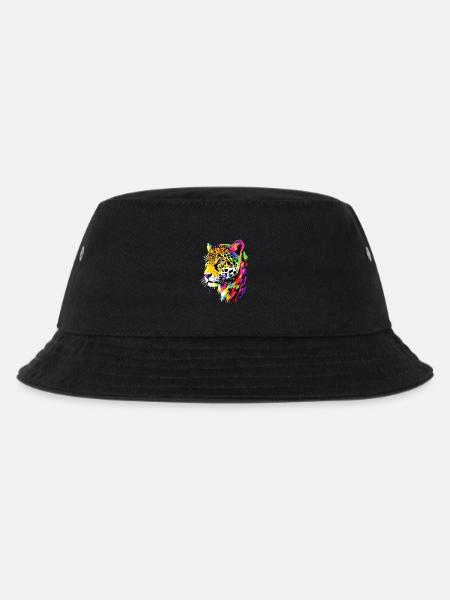 Jaguar Raubkatze Panther Wilde Katze Süßer Jaguar - Kinder Bucket Hat - Schwarz
