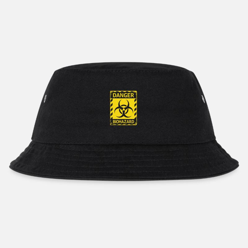 Danger Biohazard Grunge Zombies Apokalypse - Kinder Bucket Hat - Schwarz