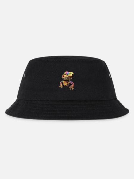 Bearded Dragon Lizard Bearded Dragon Cute Bearded Dragons - Kids’ Bucket Hat - black