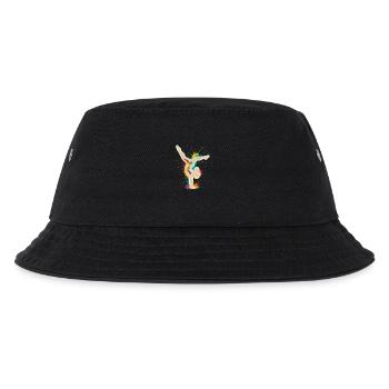 Gymnast Handstand – Colorful Splash Design - Kids’ Bucket Hat - black - Front