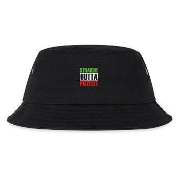 Pizzelle Waffel Keks - Kinder Bucket Hat - Schwarz - Vorne