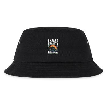Ich Hörte Schwerkraft War Nur Ein Vorschlag - Kinder Bucket Hat - Schwarz - Vorne