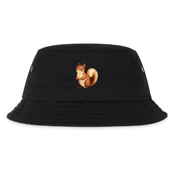 Eichhörnchen - Kinder Bucket Hat - Schwarz - Vorne