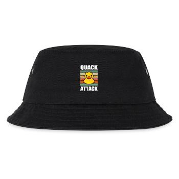 Quack Attack Yellow Rubber Duck Rubber Duck - Kids’ Bucket Hat - black - Front