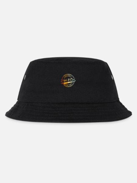 Bester Papi & Opi der Welt - Retro Look - Kinder Bucket Hat - Schwarz
