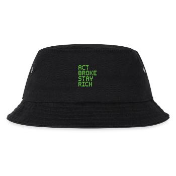 Acte Broke Rester riche Minimaliste Frugaliste Reich - Bob Enfant - noir - Devant
