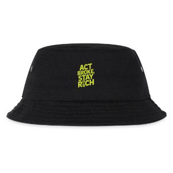 Acte Broke Rester riche Minimaliste Frugaliste Reich - Bob Enfant - noir - Devant