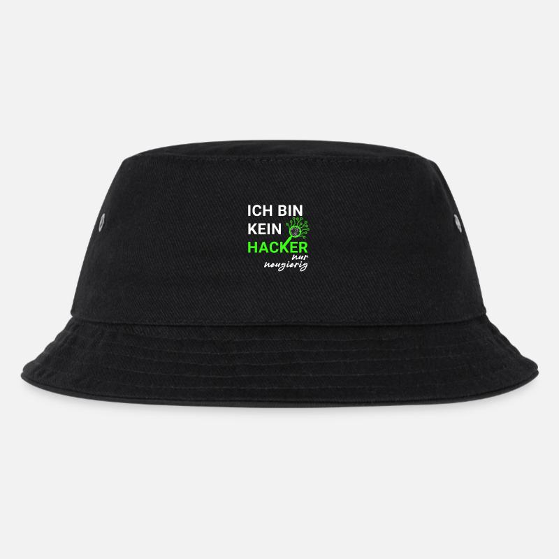 Ich bin kein Hacker – nur neugierig - Kinder Bucket Hat - Schwarz