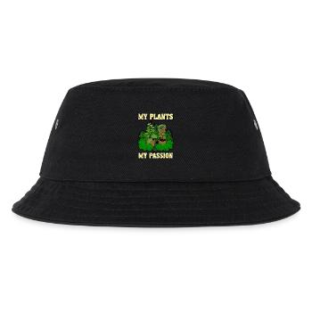 Meine Pflanzen - Kinder Bucket Hat - Schwarz - Vorne