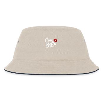 Ciao Bella - Kinder Bucket Hat - Natur/Navy - Vorne