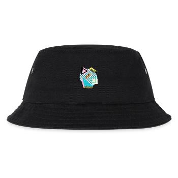 Memphis Mix – Retro Shapes & Farben - Kinder Bucket Hat - Schwarz - Vorne