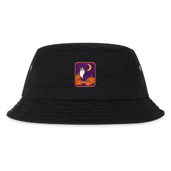 Framed Tuxedo Cat Moon - Kids’ Bucket Hat - black - Front