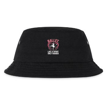 Ballett Spruch Ballerina Lustiges Ballett Geschenk - Kinder Bucket Hat - Schwarz - Vorne