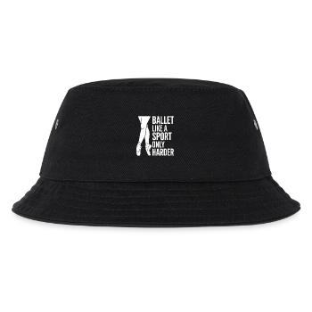 Ballett Spruch Ballerina Lustiges Ballett Geschenk - Kinder Bucket Hat - Schwarz - Vorne