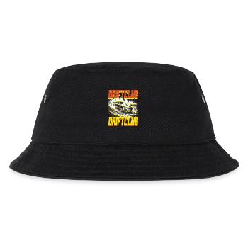 Drift Car - Futuristisches Autorennen im Retro-Stil - Kinder Bucket Hat - Schwarz - Vorne
