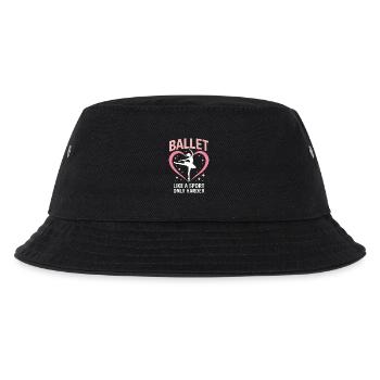 Ballett Spruch Ballerina Lustiges Ballett Geschenk - Kinder Bucket Hat - Schwarz - Vorne