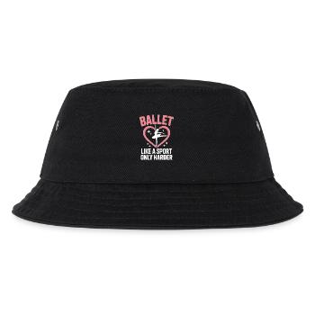Ballett Spruch Ballerina Lustiges Ballett Geschenk - Kinder Bucket Hat - Schwarz - Vorne