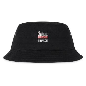 Ein Leben ohne Kreuzfahrt - möglich aber sinnlos - Kinder Bucket Hat - Schwarz - Vorne