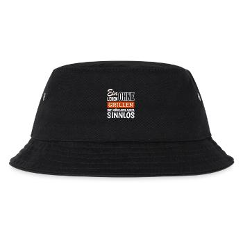 Ein Leben ohne Grillen ist möglich aber sinnlos - Kinder Bucket Hat - Schwarz - Vorne