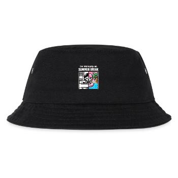 ICH BIN MENTAL IN DEN SOMMERFERIEN - LEHRERGESCHENK - Kinder Bucket Hat - Schwarz - Vorne