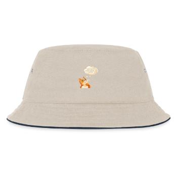 Anxiety disorder Anxiety disorder - Kids’ Bucket Hat - ecru/navy - Front